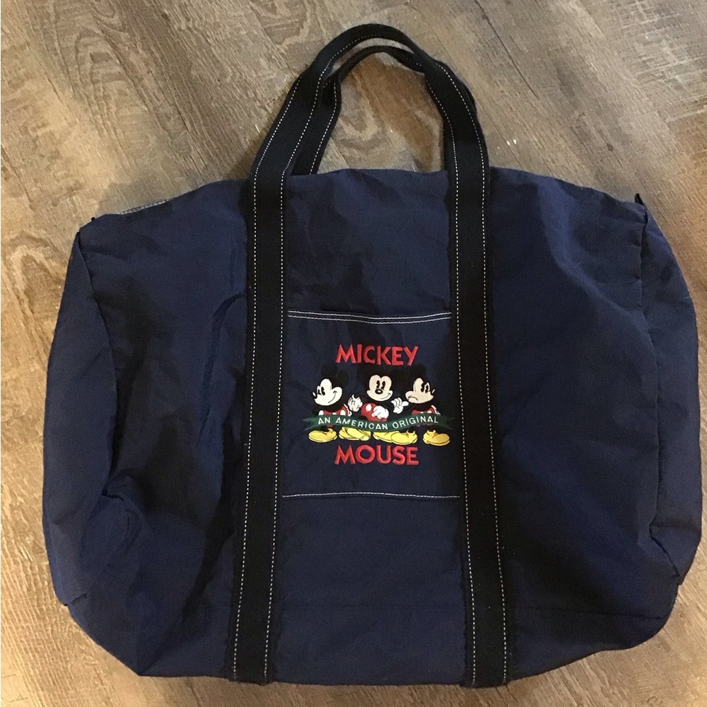 Disney Mickey Mouse Navy Duffel Large Duffle / Travel Bag